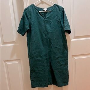 Deep teal Purejill linen legenlook Coastline Women's Dress XS ex very guc if any